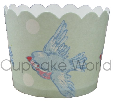 ROBERT GORDON PREMIUM BLUE BIRD CUPCAKE BAKING CUPS PETIT 25PCS - Click Image to Close